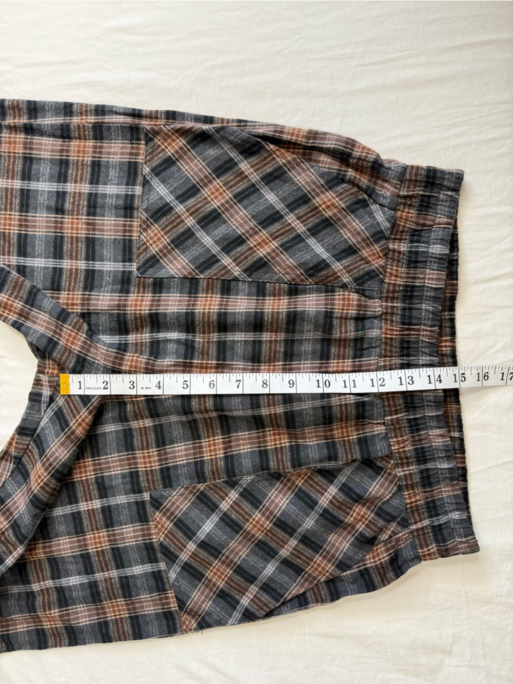 Natural Life Beckett Flannel Pants Brown Grey Plaid NWT Size M - Picture 7 of 10